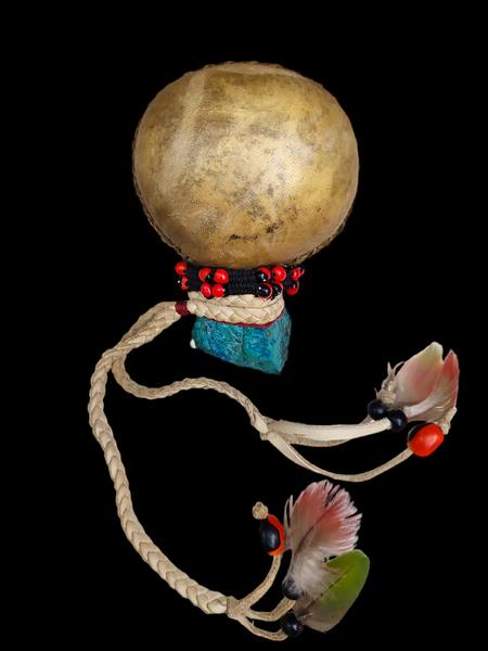 Chrysocolla Shamanic Rattle