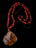 Extra Large Ayahuasca & Huayruro Seed Necklace